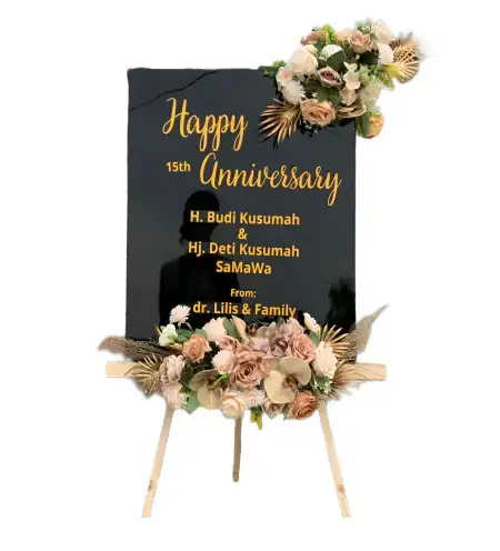 Papan Bunga Akrilik Warukawung