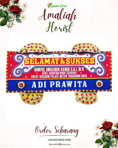 Papan Bunga Ucapan Selamat Warukawung